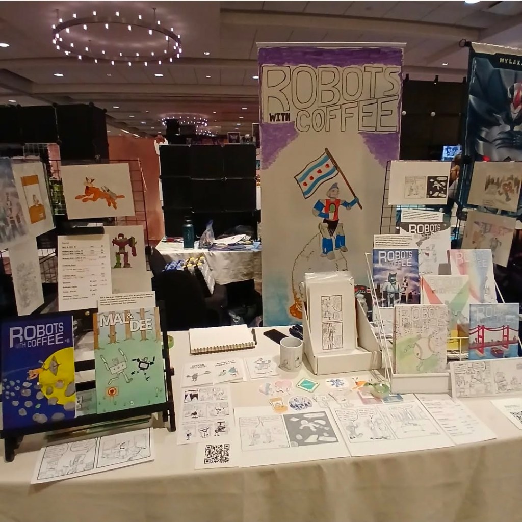 Robots With Coffee - Paul Czarnowski - table at TF Con